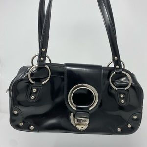 Guess black shoulder purse